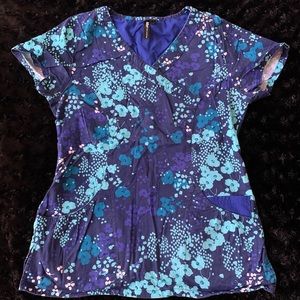 Floral Scrub Top